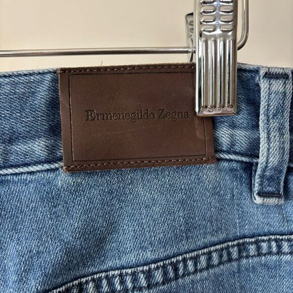 ERMENEGILDO ZEGNA Classic Blue Denim Jeans for Men size 32x31 timeless denim - Picture 3 of 8